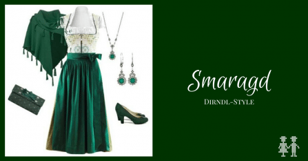 Smaragd Dirndl-Style