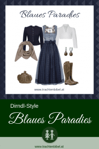 Dirndl Outfit Blaues Paradies